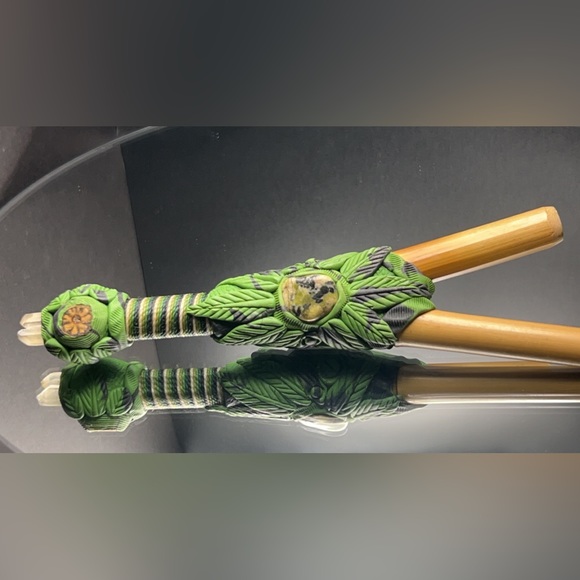 Kuripe – Waxed String Large Bamboo - Reiki Infused, Self- Applicator - Picture 8 of 9